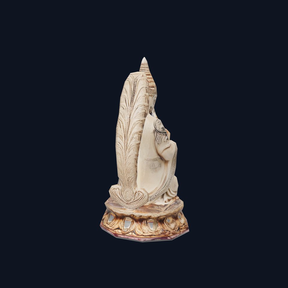 Intricate Buddhist Statue model pack